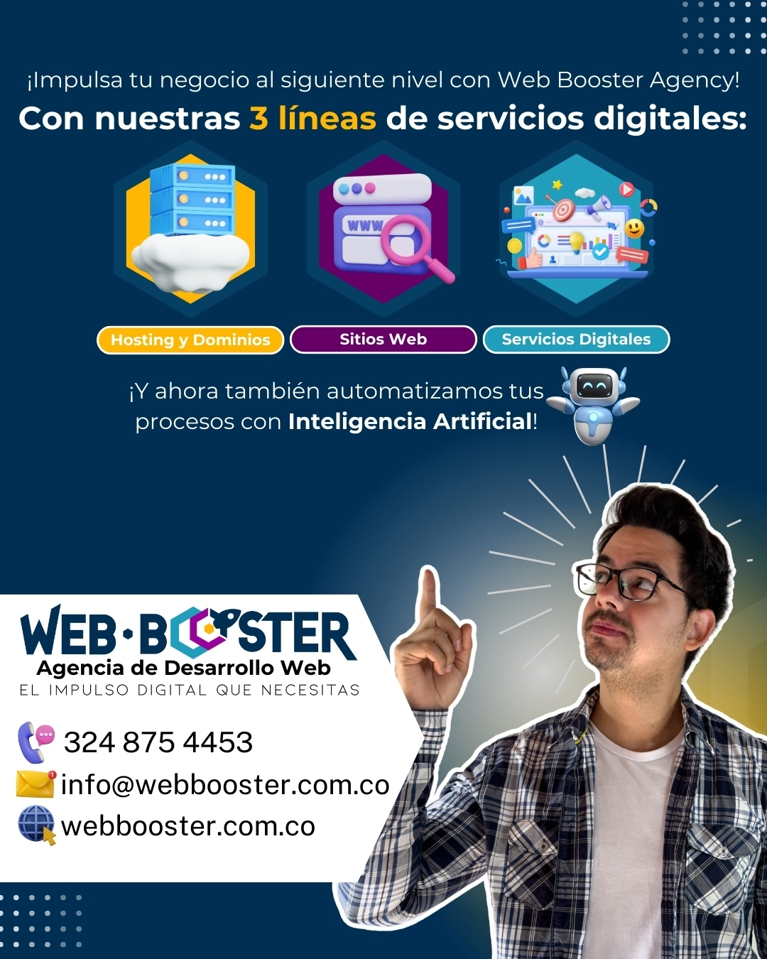 Hosting, Dominios y Sitios Web - Web Booster Agency