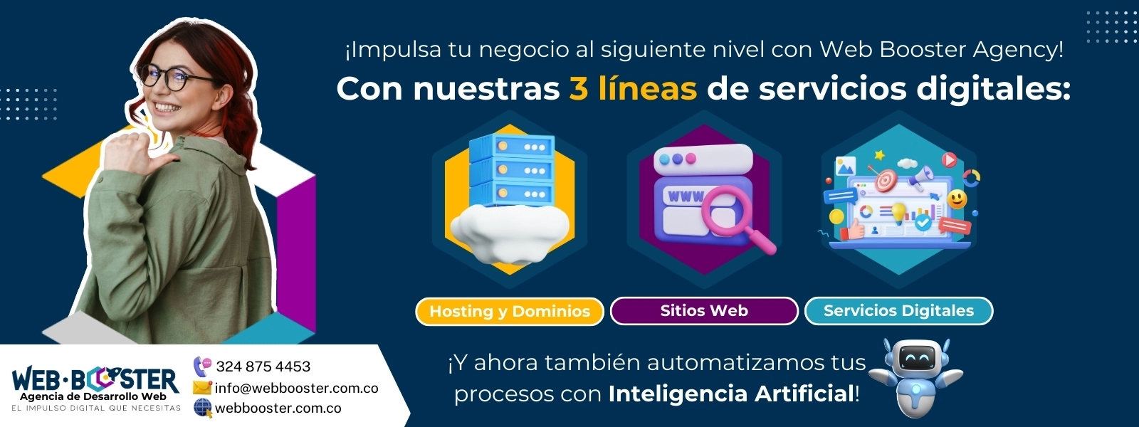 Hosting, Dominios y Sitios Web - Web Booster Agency